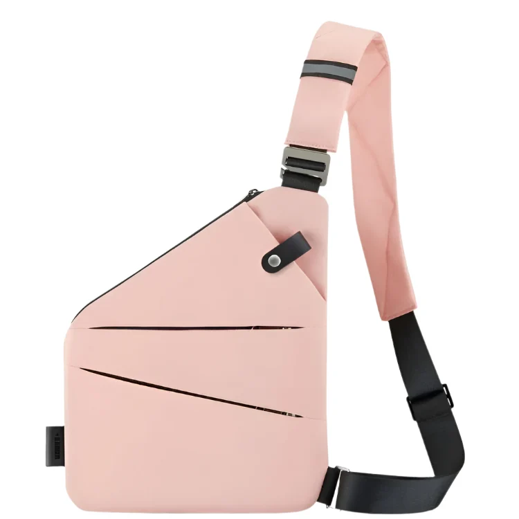 Bolsa Transversal Antifurto Feminina Impermeável com Proteção RFID
