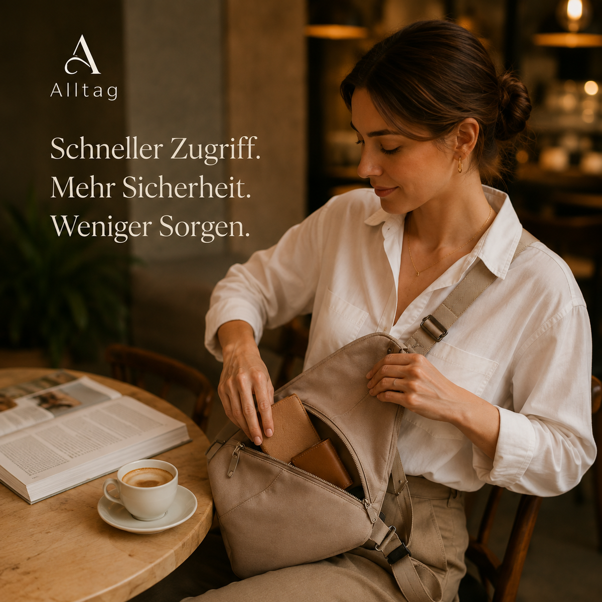 Siena™ Anti-Diebstahl-Tasche mit RFID-Schutz