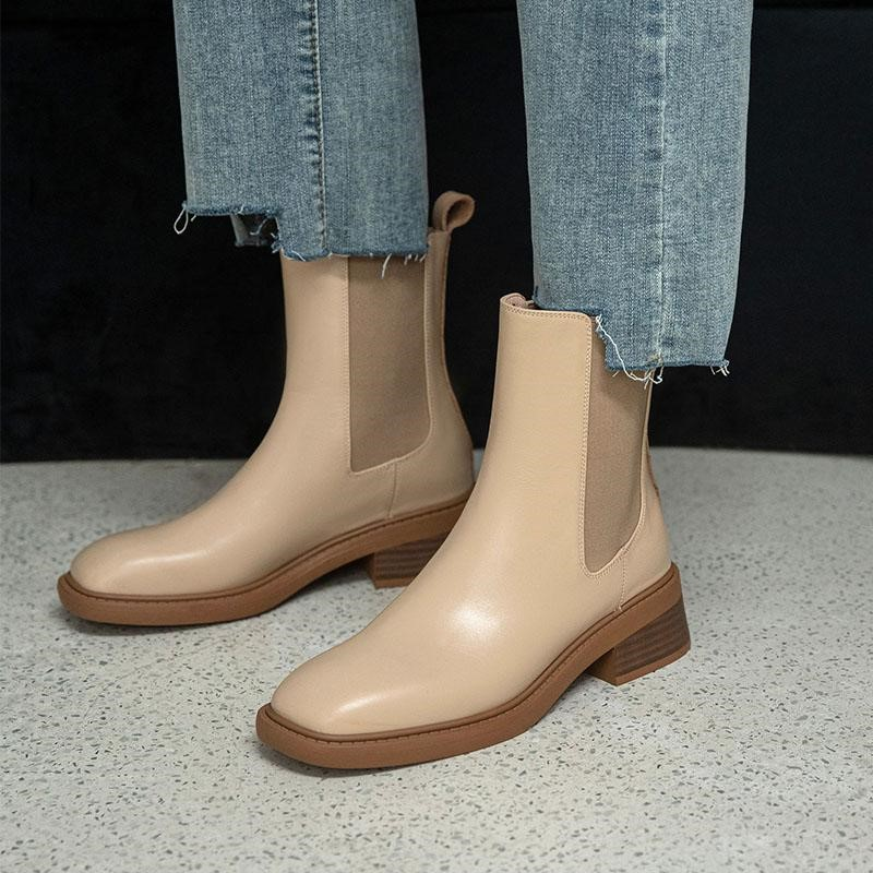 Bota Chelsea Feminina Freya™ em Couro Sintético