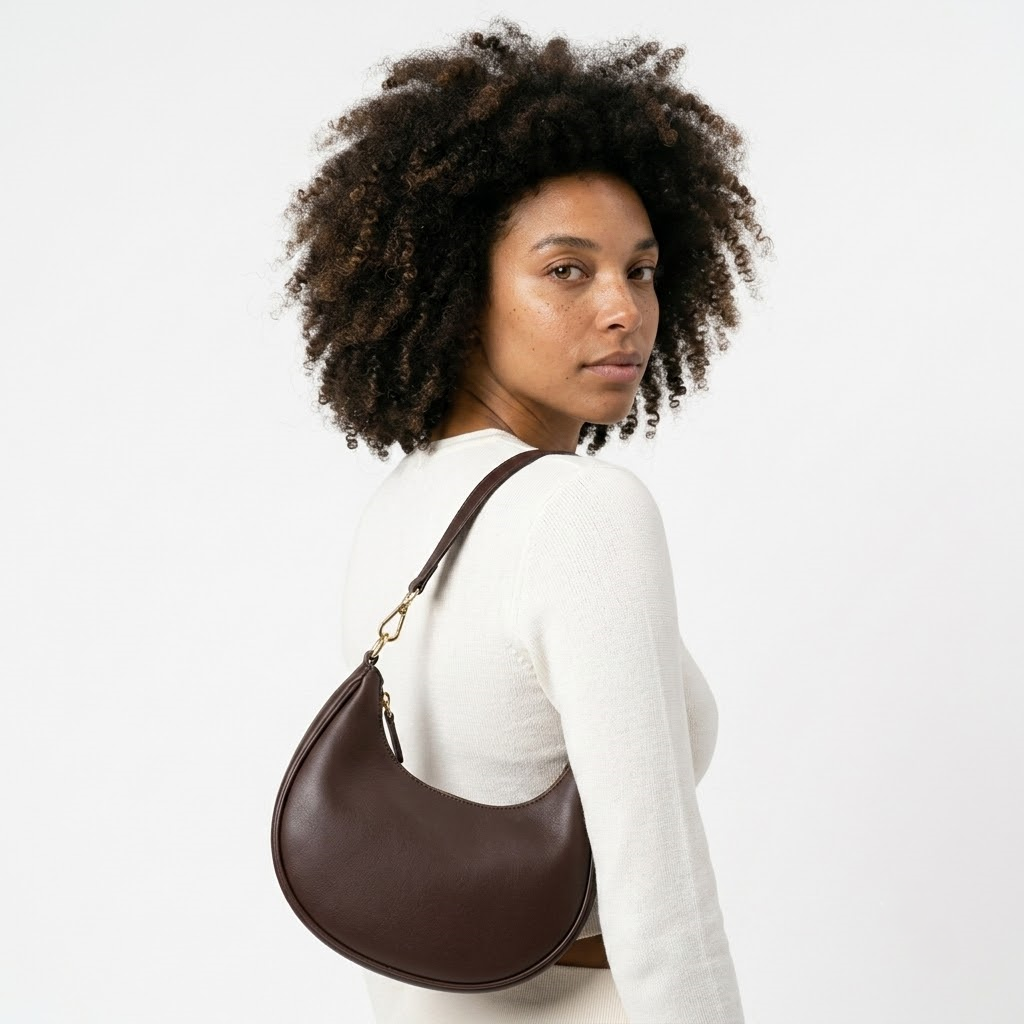 Bolsa Hobo Feminina Aria™ em Couro Sintético Premium