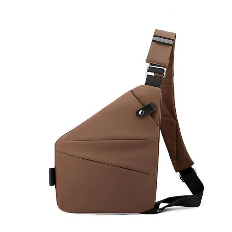 Bolsa Transversal Antifurto Feminina Impermeável com Proteção RFID