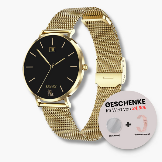 Smartwatch Feminino Eleganza Mini™ com Tela AMOLED e Chamadas Bluetooth
